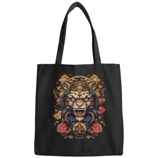 Discover Dragon Anime Japanese Sea Waves Bags
