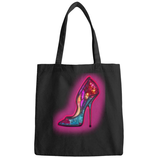Discover Neons pink and blue high heel Bags