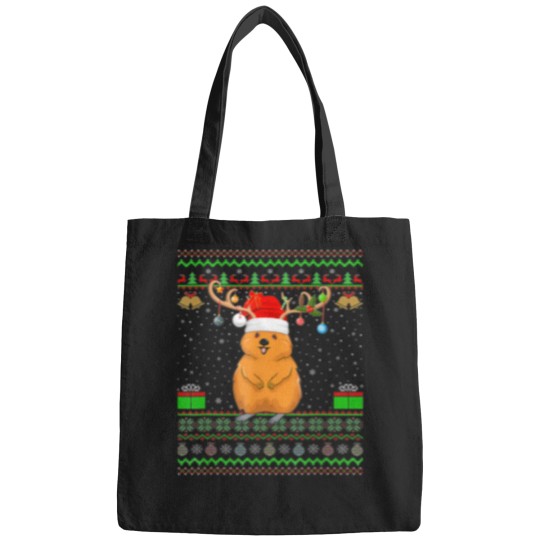 Discover Quokka Lover Santa Matching Ugly Christmas Bags