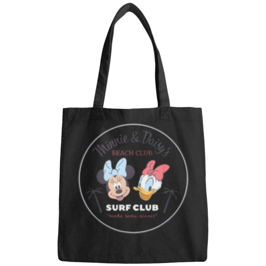 Discover Disneyyy-Minniee--Daisys-Summer-Beach-Vacation-Surf-Club-T-Shirt Bags