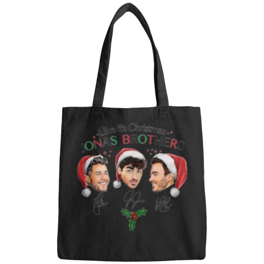 Discover Like It's Christmas Jonas Brothers Bags, Jonas Brothers Unisex Bags