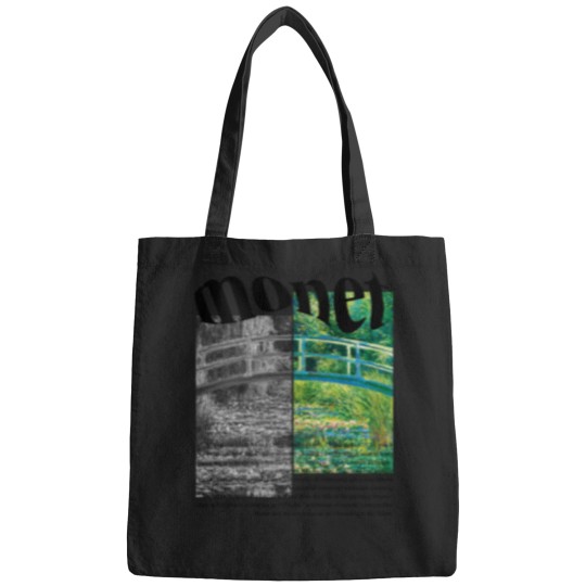 Discover Claude Monet Bags, Minimalist Art, The Water-Lily Pond Bags