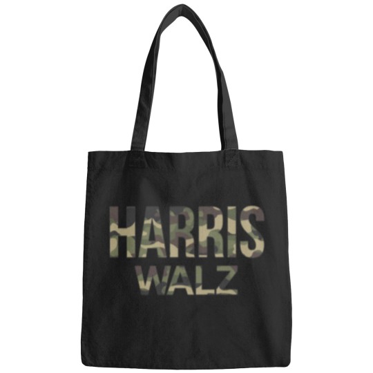 Discover Kamala Harris Walz Election 2024 Bags, Camouflage, Hunters white