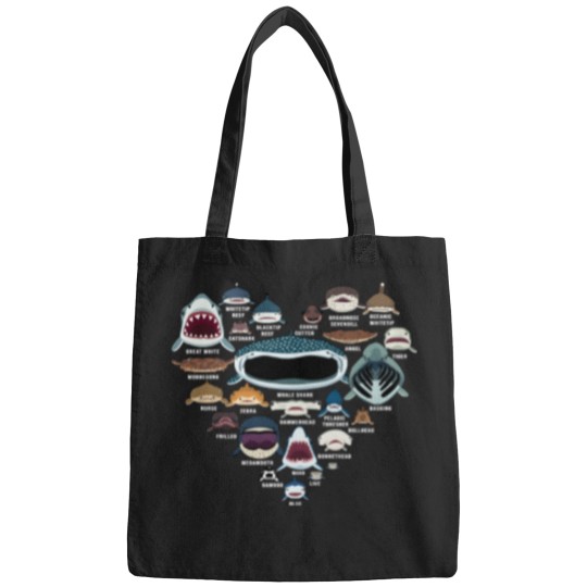 Discover Types Of Shark Identification Shark Faces Shark He Bags