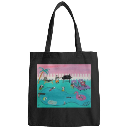 Discover Opossum Pool Party Possum Painting Active T-Shirt Casey Bones and the Heroes in a Brass Shell Band Bags