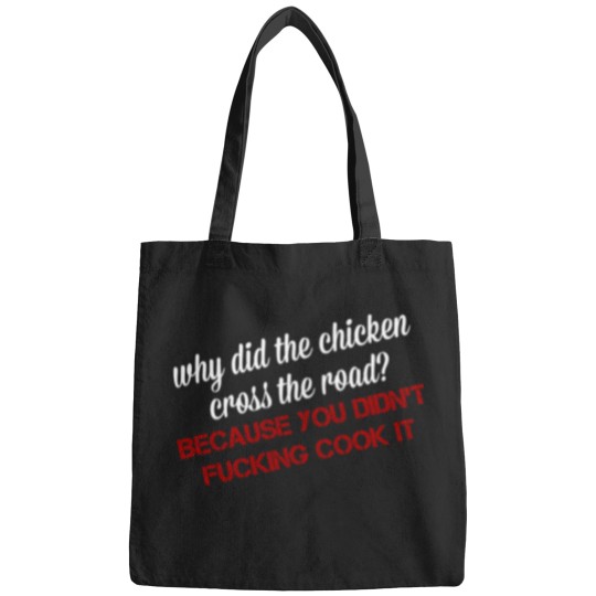Discover why did the chicken cross road Bags