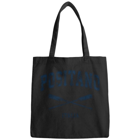 Discover Positano Nautical Crossed Oars Navy Swea Bags