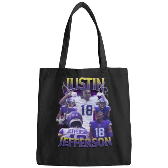 Discover Justin Sports Jefferson Vintage Retro Football Bags