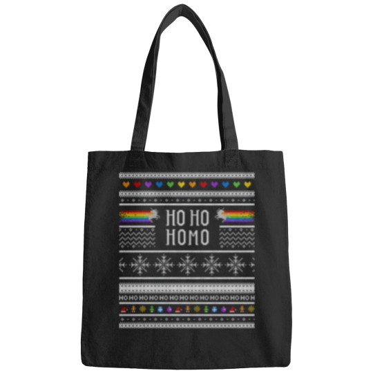 Discover Ho Ho Homo Gay Ugly Christmas Bags