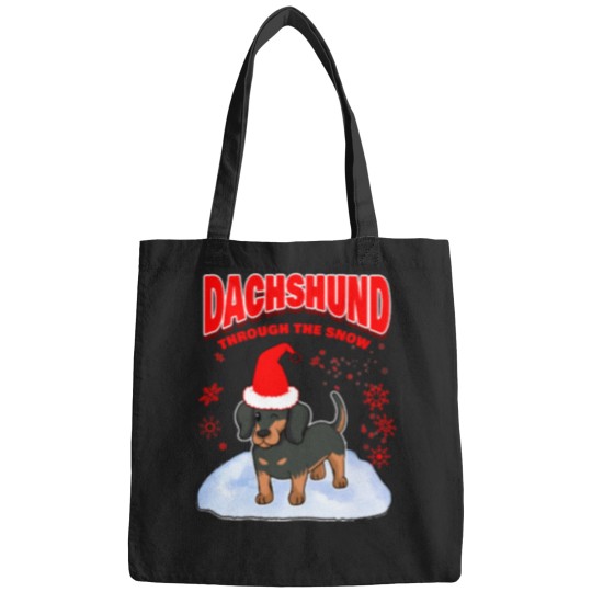 Discover Dachshund Lover Merry Christmas Bags
