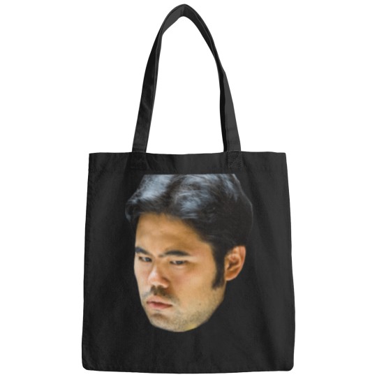 Discover Hikaru Nakamura funny thinking face Bags