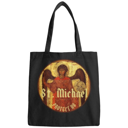 Discover Saint Michael The Archangel Protect Us Archangel Michael St Michael Active T-Shirt eras outline lover minneapolis Bags