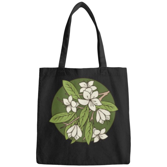 Discover Sakura Branch Pattern - Greenery eras outline lover minneapolis Bags