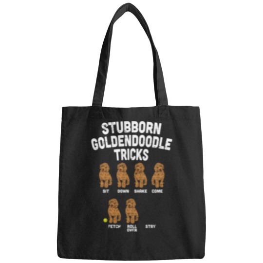 Discover Stubborn Goldendoodle Tricks Dog Trainer Mom Dad Bags