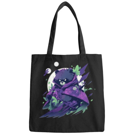 Discover zen bear tshirt Bags