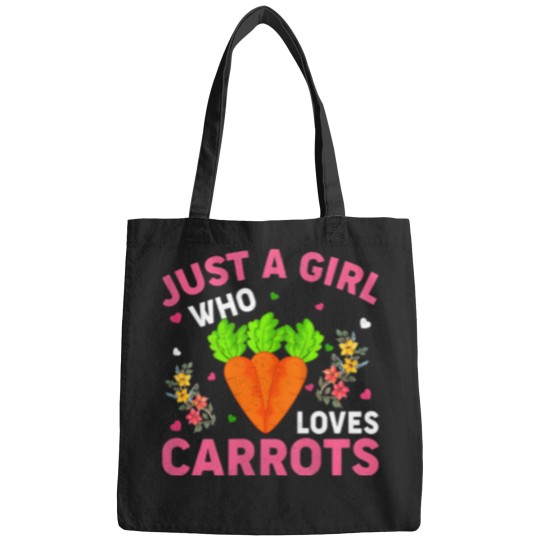 Discover Womens Carrot Vegetable Lover Just A Girl Who Loves Carrots Bags