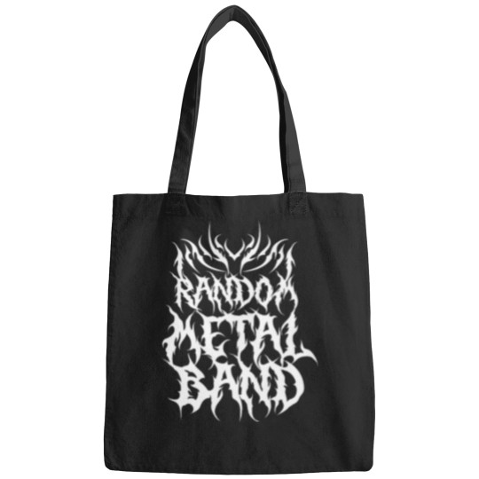 Discover Funny Heavy Metal Logo Random Heavy Metal Band Bags