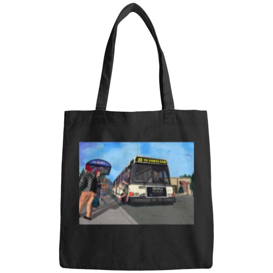 Discover Bus-Trimet T-Shirt Bags