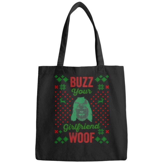 Discover Buzz-Your-Girlfriend-Woof-Home-Alone---Funny-Christmas-Shirt---Funny- Bags
