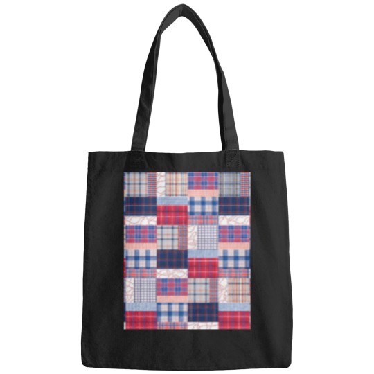 Discover Baseball-Patchwork-Graphic-T-Shirt Bags