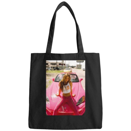 Discover Devon-Aoki-Pink-Race-Car T-Shirt Bags