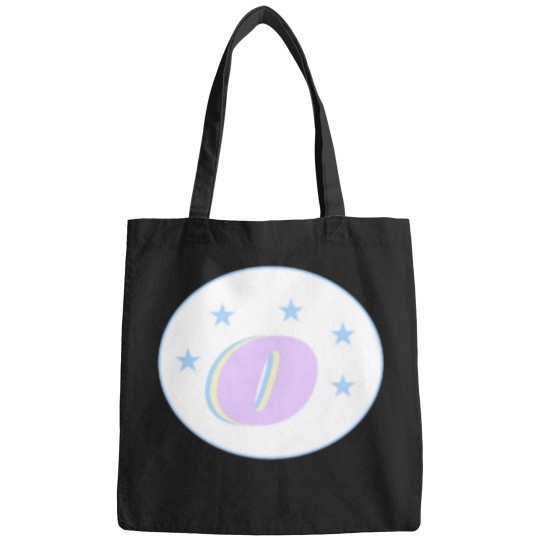 Discover Letter O Monogram Art Pink, Blue, Yellow Aesthetic Oversized Bags