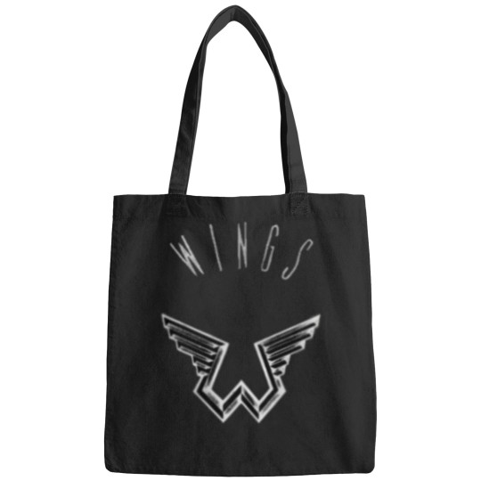 Discover Paul-Mccartney--Wings-Wings-Logo-Print T-Shirt Bags