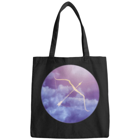 Discover Purple-Cloud-Bow-And-Arrow T-Shirt Bags