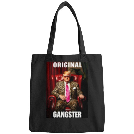 Discover Trump-Original-Gangster-Shirt-Funny-Maga-Donald-Trump-2024-T-Shirt Bags