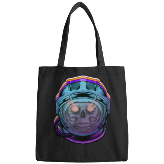 Discover Space-Skull T-Shirt Bags