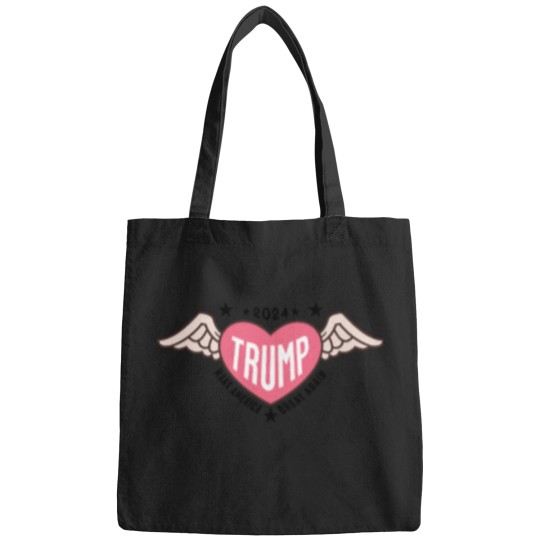 Discover Trump-2024-Tattoo T-Shirt Bags