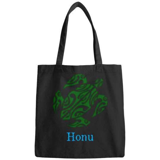 Discover Abstract Green Hawaiian Sea Turtle Bags