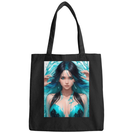 Discover Girl In Water (2) T-Shirt Bags