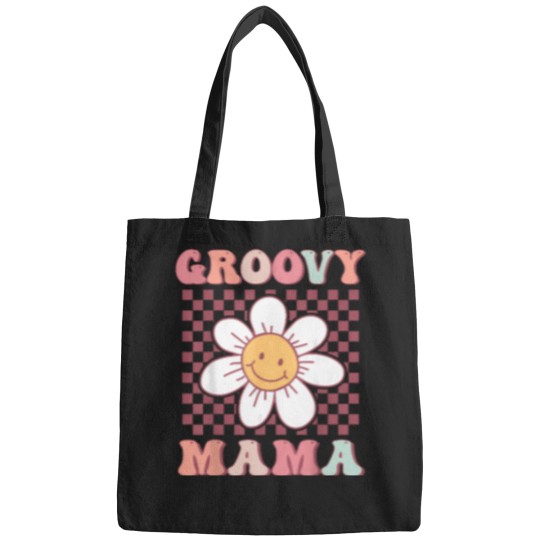 Discover Cute-Groovy-Mama-Matching-Family-Birthday-Party-Daisy-Flower-T-Shirt Bags