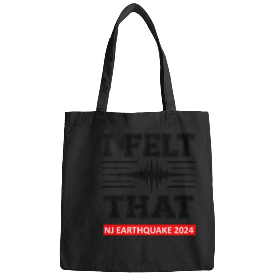 Discover New Jersey Earthquake Alert T-Shirt Bags