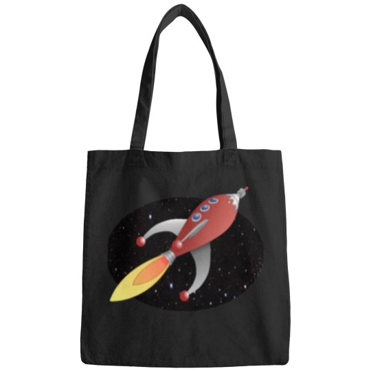 Discover Cartoon rockets - spaces travel Classic Bags