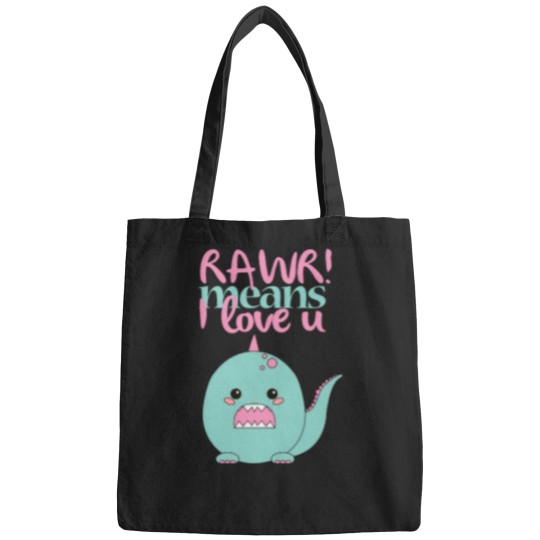 Discover RAWR! means I loves you Oversized Bags