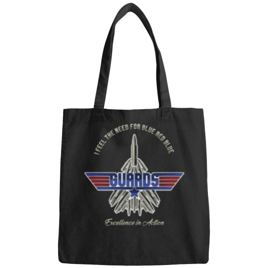 Discover I feel the Need for Blue Red Blue' (GUARDS Top guns Parody) Classic Bags