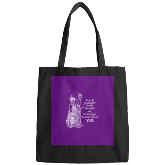 Discover 1581 Granddaughters Who Vote White On Purple Sleeveless Top Bags