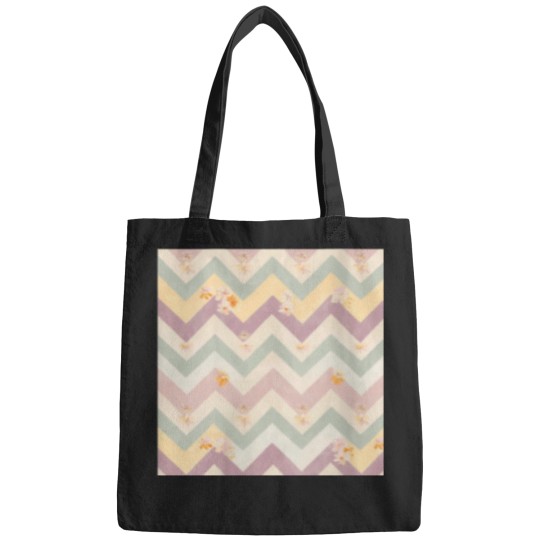 Discover Womens Delicate Floral Pattern with Zigzag Geome Bags