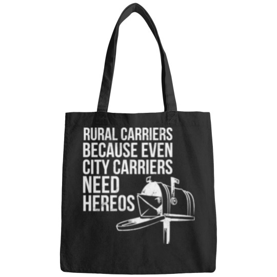 Discover T-Shirt Rural Carriers Need Heroes Postal Worker Gift Postman Bags