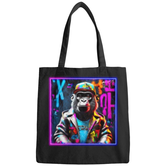 Discover Graffiti Style Baby Gorilla (1) T-Shirt Bags