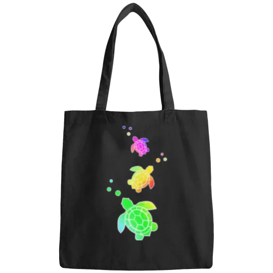 Discover Cute Colorful Tropical Turtles Classic Bags