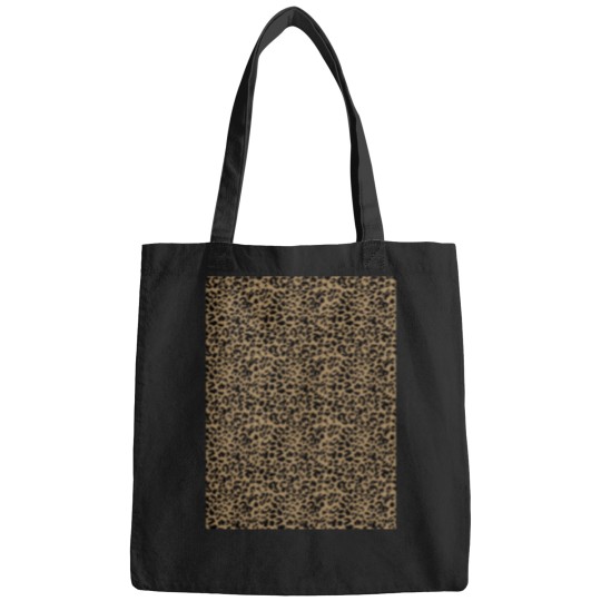 Discover Black on Brown Leopard Print patterns Seamless Repeat Background Bags