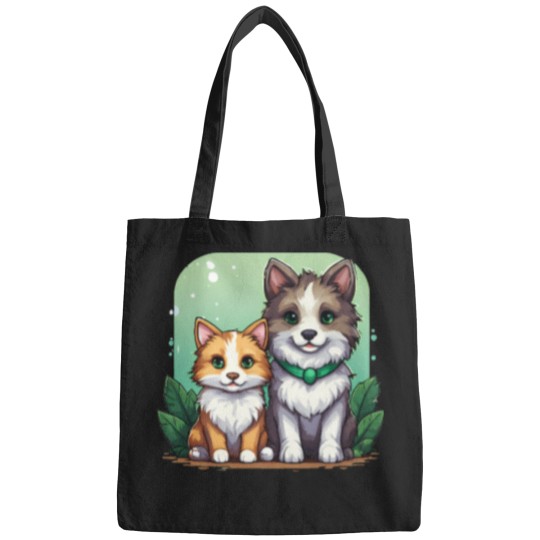 Discover 367 Pixel Art Illustration Of A Cat And A Dog In A Natural Setting Bags