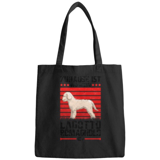 Discover Home is where my Lagotto Romagnolo is truffle dog saying(1) Bags
