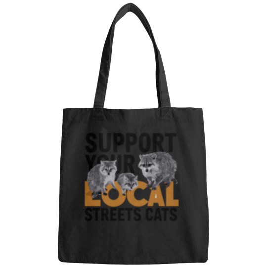 Discover Support Local Street Cats (5) Cycling Bicycle Funny Mountain Biking Bike And Brew For Men Women Bags