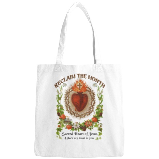 Discover Catholic Bags Reclaim the Month Sacred Heart of Jesus Bags