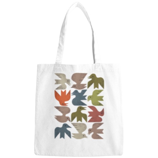 Discover Midcentury Bird Grid Bags