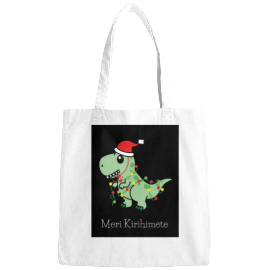 Discover Meri Kirihimete Dino Christmas Bags